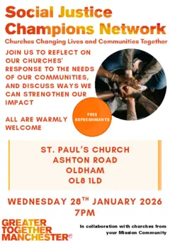 Poster for Social Justice Champions Event